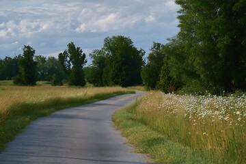 country road in the countryside
