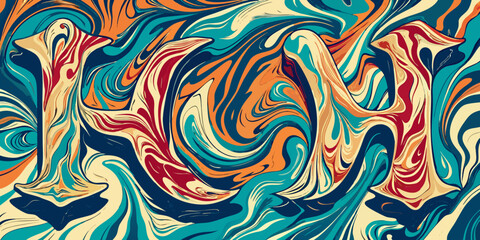 Original artwork photo of marble ink abstract art, High resolution photograph from exemplary original painting, Abstract painting was painted on HQ paper texture to create smooth marbling