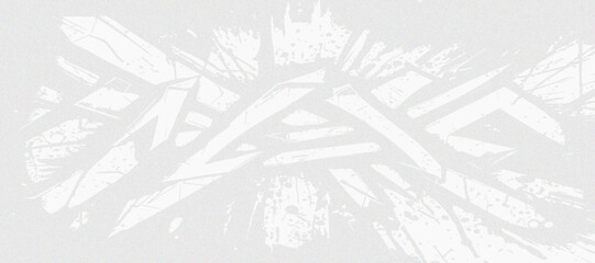 Fototapeta premium vibrant abstract artwork featuring a kaleidoscope of white shapes on a light gray Crushed Materials In Soft Textured Background.