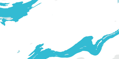 Obraz premium Vector Abstract artistic aquamarine brushstrokes cascade in dynamic, emotive arrangement, evocative of fluidity. Art. Modern painting. Graphic Design