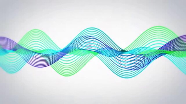 Colorful wavy lines forming a pattern on a gray background for a presentation or website header