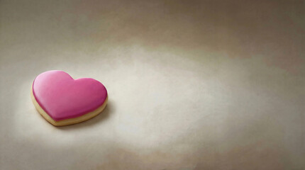 Creative Valentine Headphones on Pastel Background