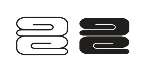 Obraz premium blanket icons in simple black style symbol sign for apps and website