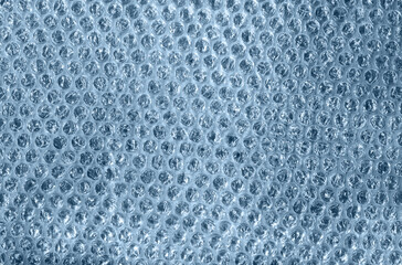 Creative bubble wrap texture &mdash; airy blue watercolor background in cloudy, sky tones. Transparent plastic bubbles &mdash; abstract mixed media composition for music covers, album art, contemporary design