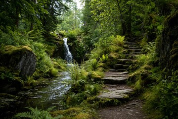 waterfall in the forest