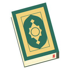 Vector illustration of the Holy Quran, Islamic Holy Book