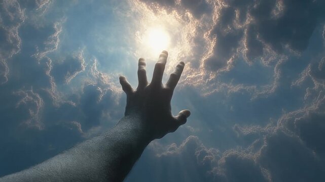 空に伸ばした手