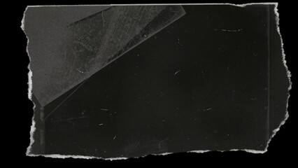 An image of an overlay, a textured black paper pattern that is torn or tattered with scratches and an old film effect.