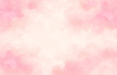 ピンクの水彩にじみ背景