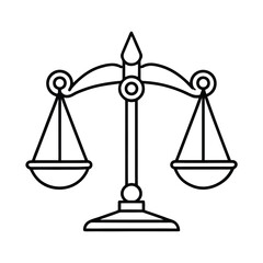 flat vintage scale sign