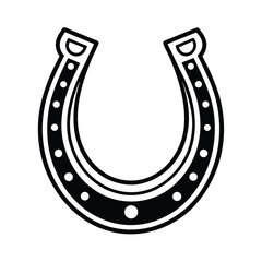 wild west black horseshoe cut out