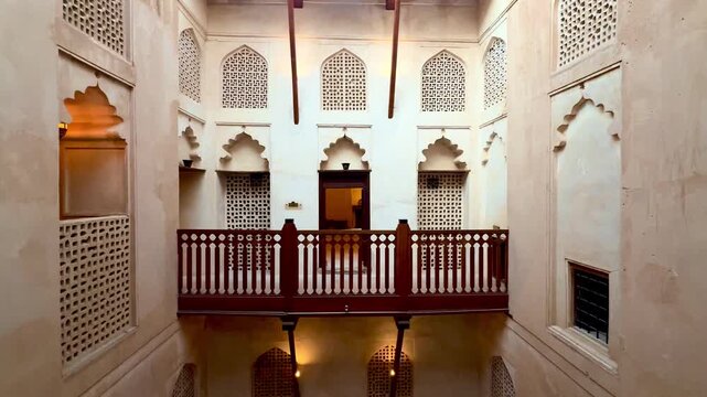 Jabreen Castle in Oman, a historic and tourist landmark showcasing traditional Omani architecture and Islamic cultural heritage.