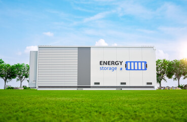 Energy storage system or battery container unit