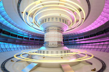 Smr or small modular nuclear fusion reactor core with magnetic ring