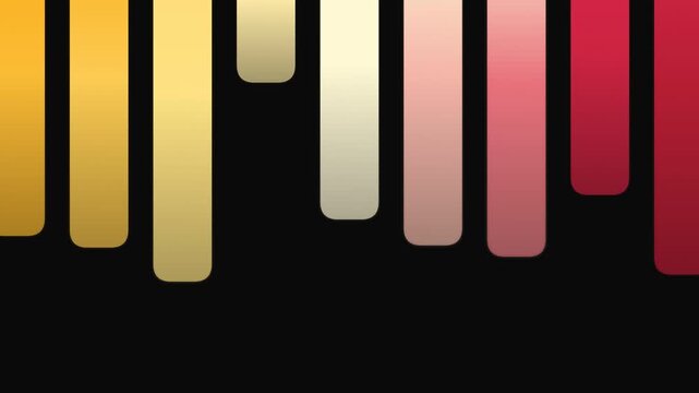 Gradient Bars Transitioning Colors on Black.