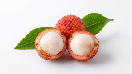 fruit on white background