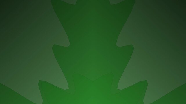 Green Cannabis Leaf Icon Animation Loop.