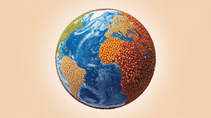 earth globe on a white background