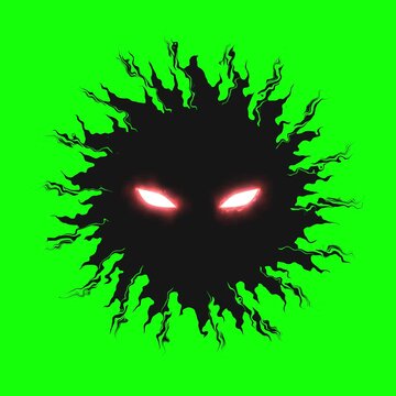 激怒する黒いモヤ