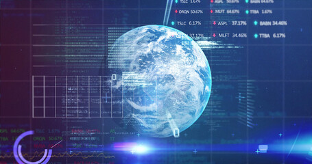 Fototapeta premium Image of global business 4k