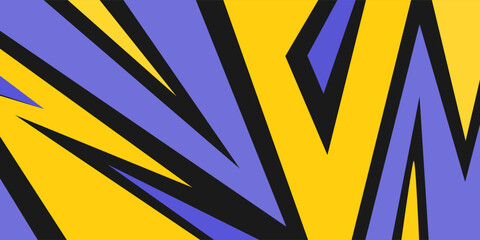 abstract sport background yellow, blue color with geometric shape patterns, suitable for gaming, racing, sports, e-sports themes © ahmad