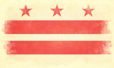 Washington D.C. - vintage flag