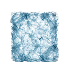 Pile of Transparent Crushed Plastic Bottles