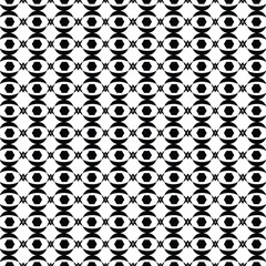  abstract black and white geometric seamless pattern featuring repeating shapes