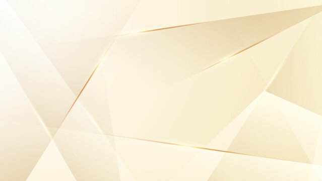 Luxury gold geometric background with golden lines abstract vector illustration
