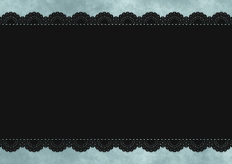 横長レース&times;もやもや(グリーン)