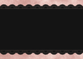 横長レース&times;もやもや(レッド)