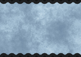 上下レース&times;もやもや(ブルー)