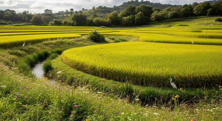 rice field in vietnam