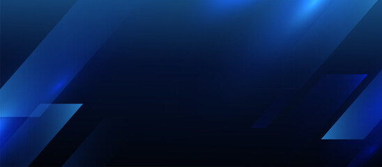 Blue technology background with a series of blue lines