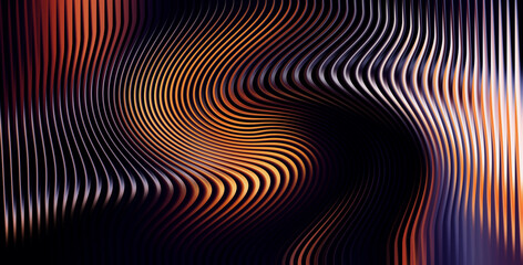 Abstract swirling lines background with warm orange and cool violet tones, digital art texture