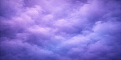Fluffy white cumulus clouds drift across a bright blue sky on a clear summer day, creating a peaceful high-atmosphere nature background © lima