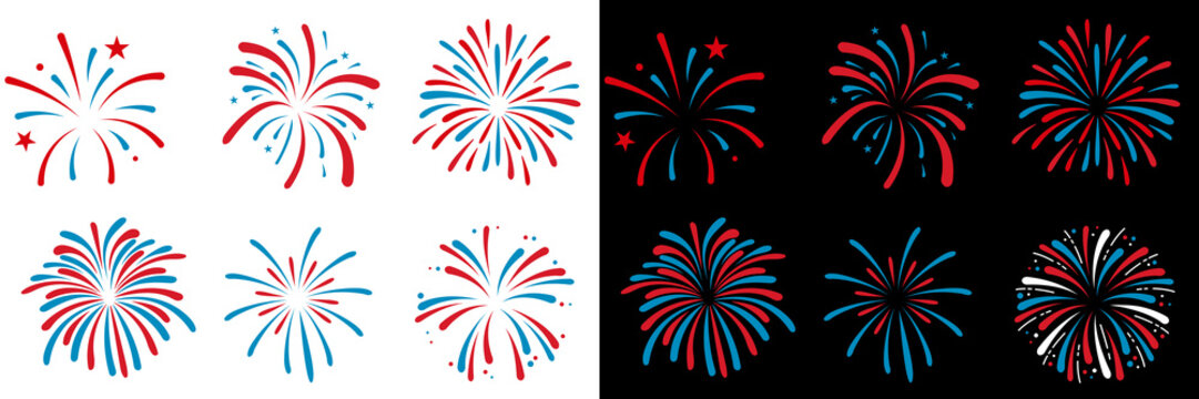 Party. Event. Celebration. Decoration firework set. New year fireworks vector illustration of an abstract background	