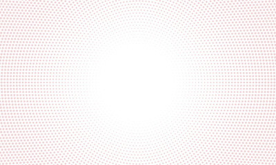 Seamless geometric pink and white vector background. Modern ornament with dotted elements. Geometric abstract pattern