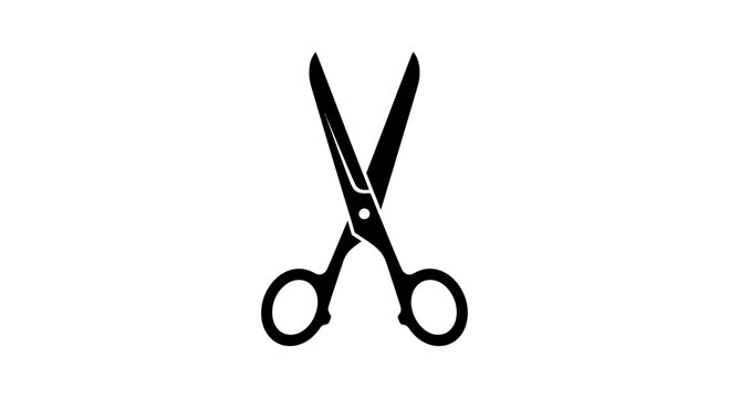 Title: Minimalist Scissors Icon