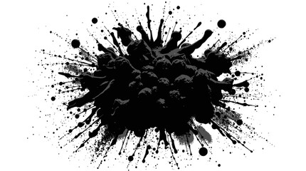 Minimalist blue and white abstract artwork featuring a prominent horizontal line with scattered vertical accents,