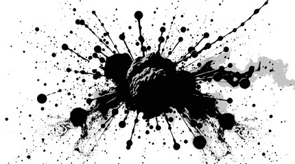 Two burning torches suspended by thin strings glow brightly against a deep blue gradient background,