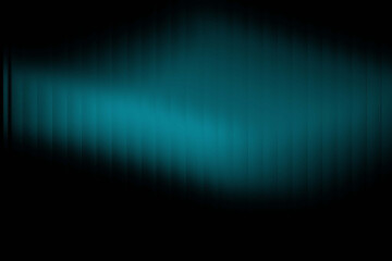 Obraz premium Soft Teal Blue Gradient Light with Vertical Lines on Black Background