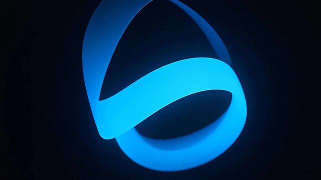 GlowingBlueS-CurveinModernDarkBackground