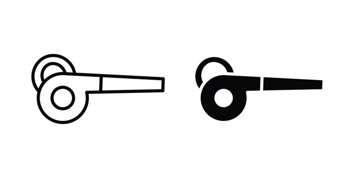 Leaf blower icons in different styles. Simple icon design