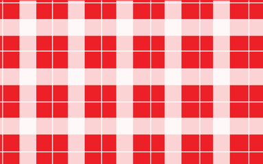 Vibrant red and white checkered pattern for festive designs