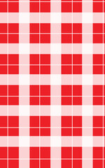 Vibrant red and white checkered pattern background