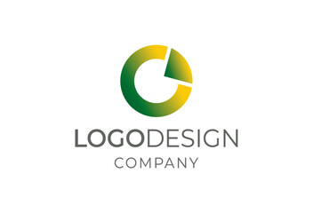 Modern corporate identity logo design for company branding and marketing purposes, viewed from a straightforward perspective