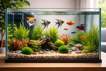 aquarium with fishes