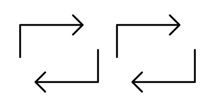 Transfer icons in different styles. Simple icon design