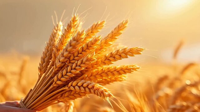 GoldenWheatSheafinSunnyHarvestField